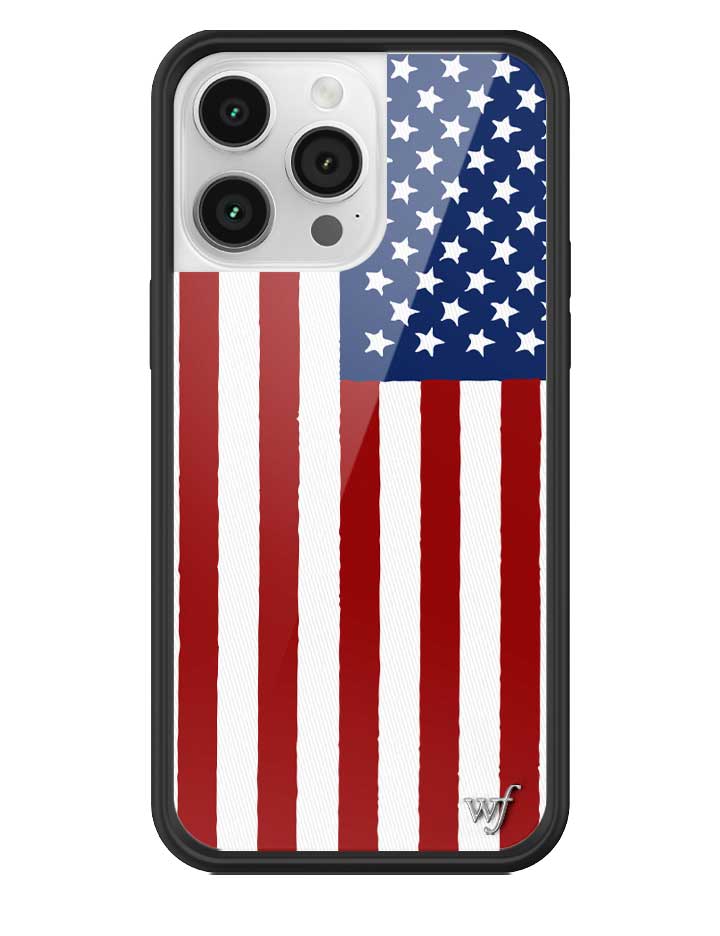 Wildflower American Flag iPhone Case
