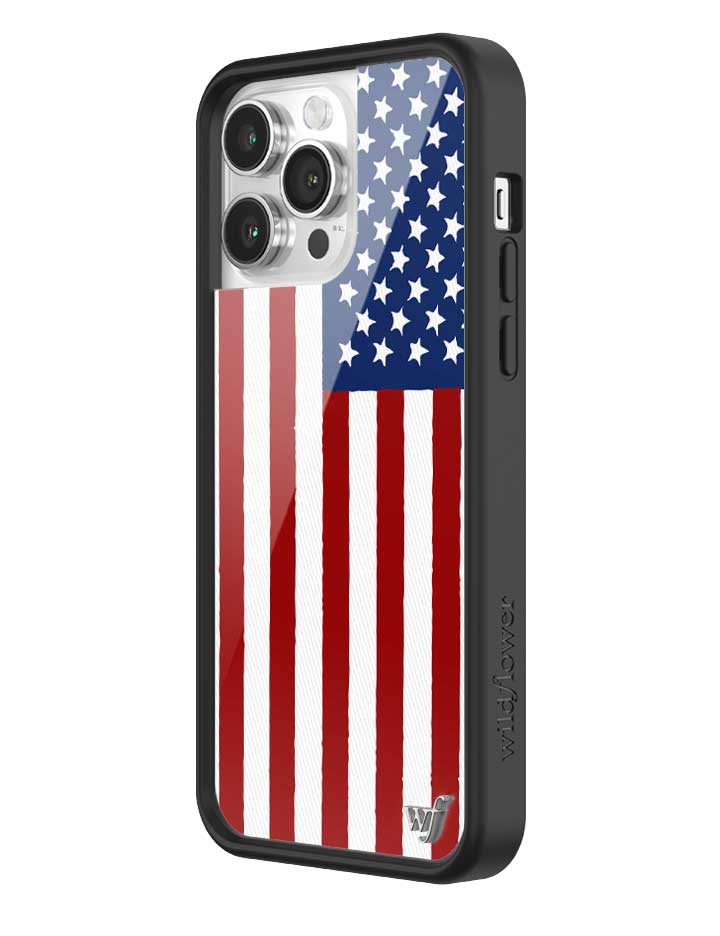 Wildflower American Flag iPhone Case
