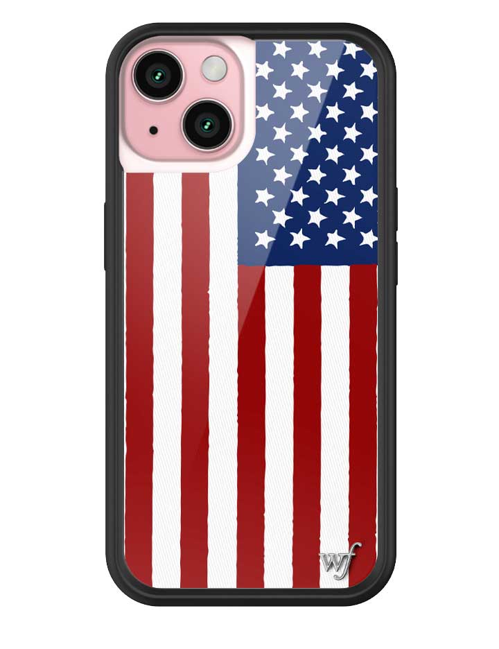 Wildflower American Flag iPhone Case