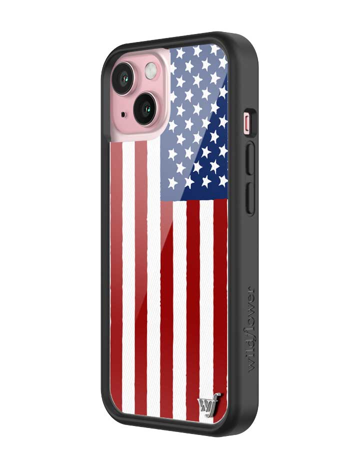 Wildflower American Flag iPhone Case