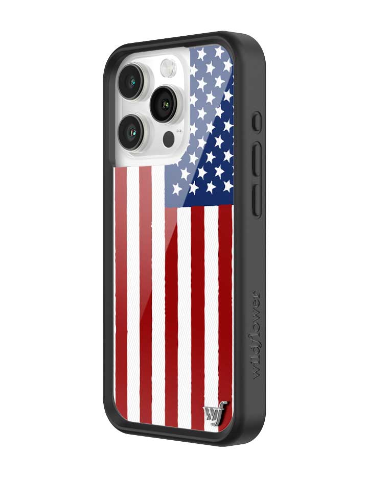 Wildflower American Flag iPhone Case