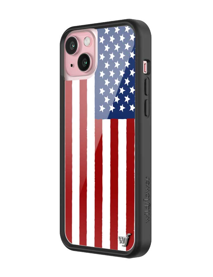 Wildflower American Flag iPhone Case