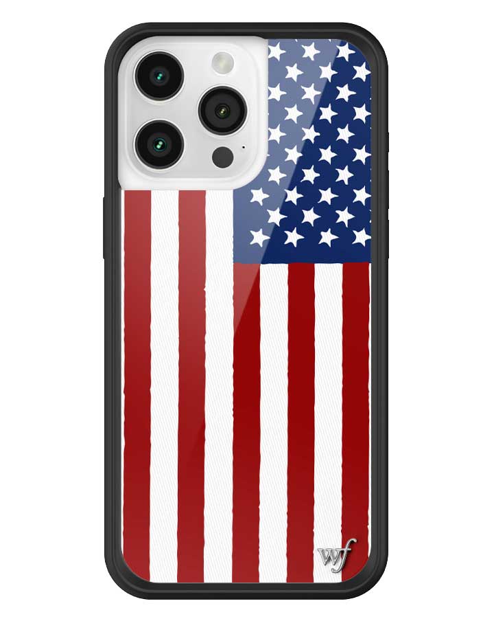 Wildflower American Flag iPhone Case
