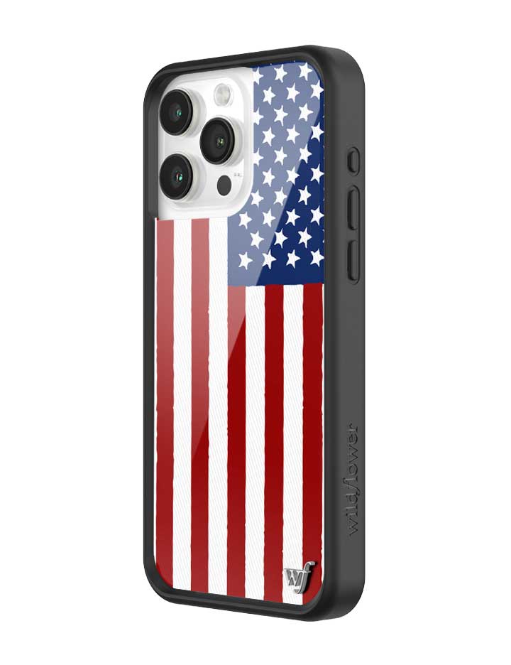 Wildflower American Flag iPhone Case