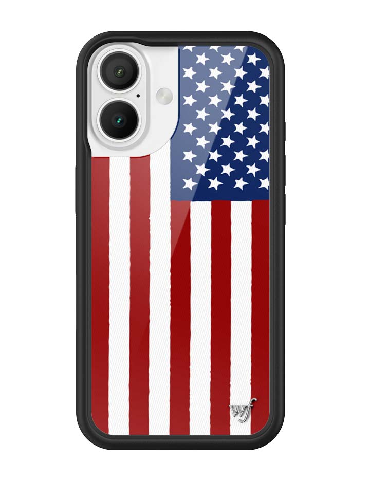 Wildflower American Flag iPhone Case