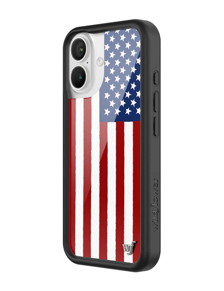 Wildflower American Flag iPhone Case