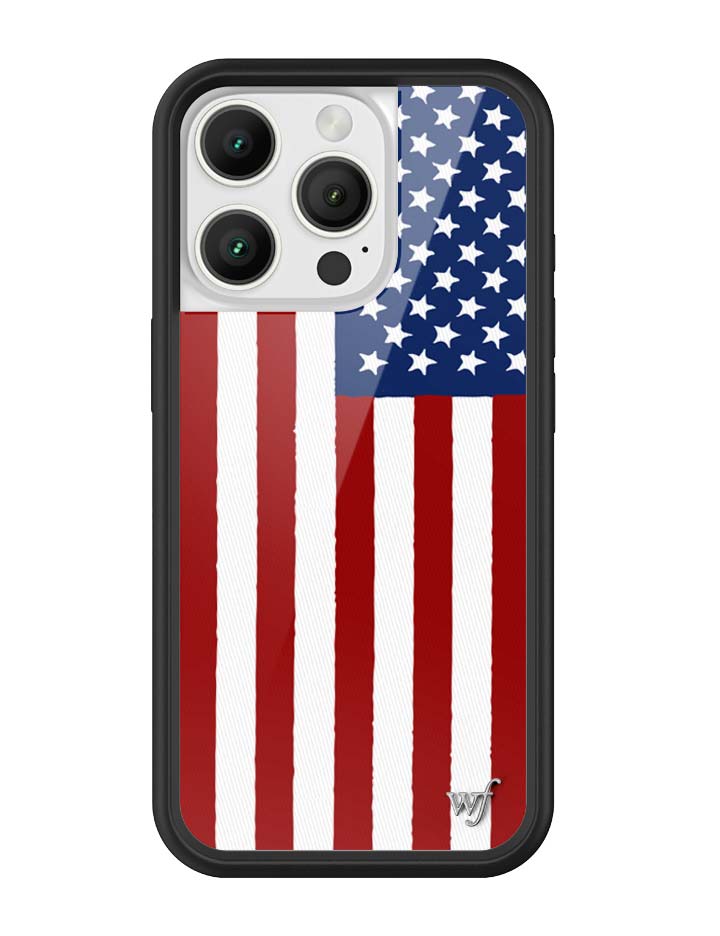 Wildflower American Flag iPhone Case