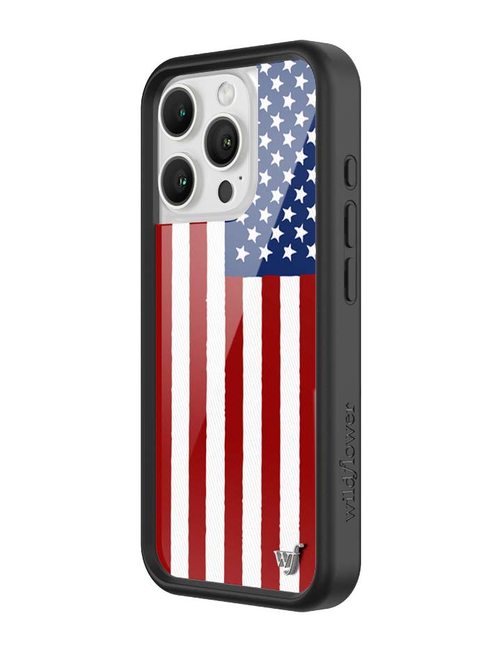 Wildflower American Flag iPhone Case