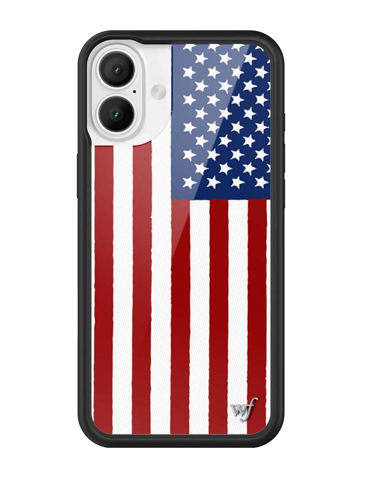 Wildflower American Flag iPhone Case