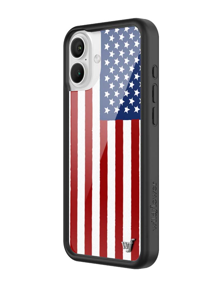 Wildflower American Flag iPhone Case