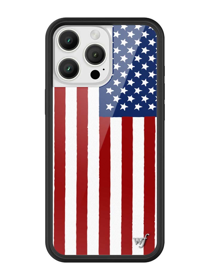 Wildflower American Flag iPhone Case