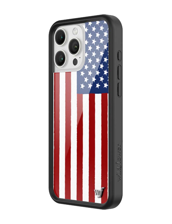 Wildflower American Flag iPhone Case