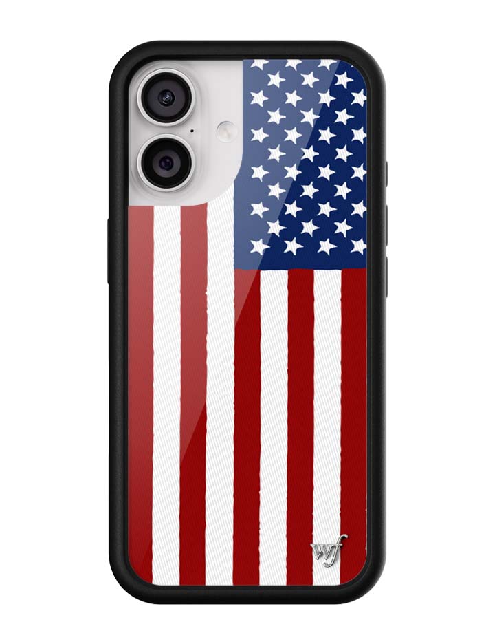 Wildflower American Flag iPhone Case