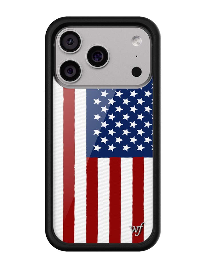 Wildflower American Flag iPhone Case