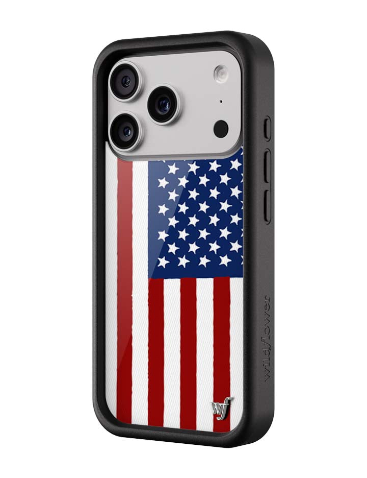 Wildflower American Flag iPhone Case