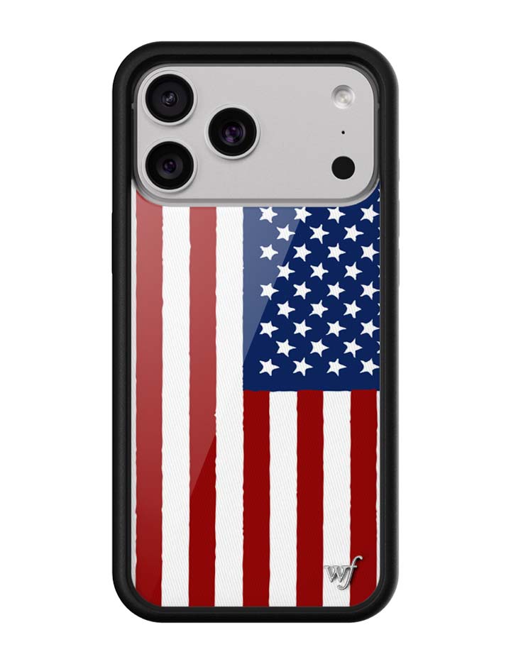 Wildflower American Flag iPhone Case