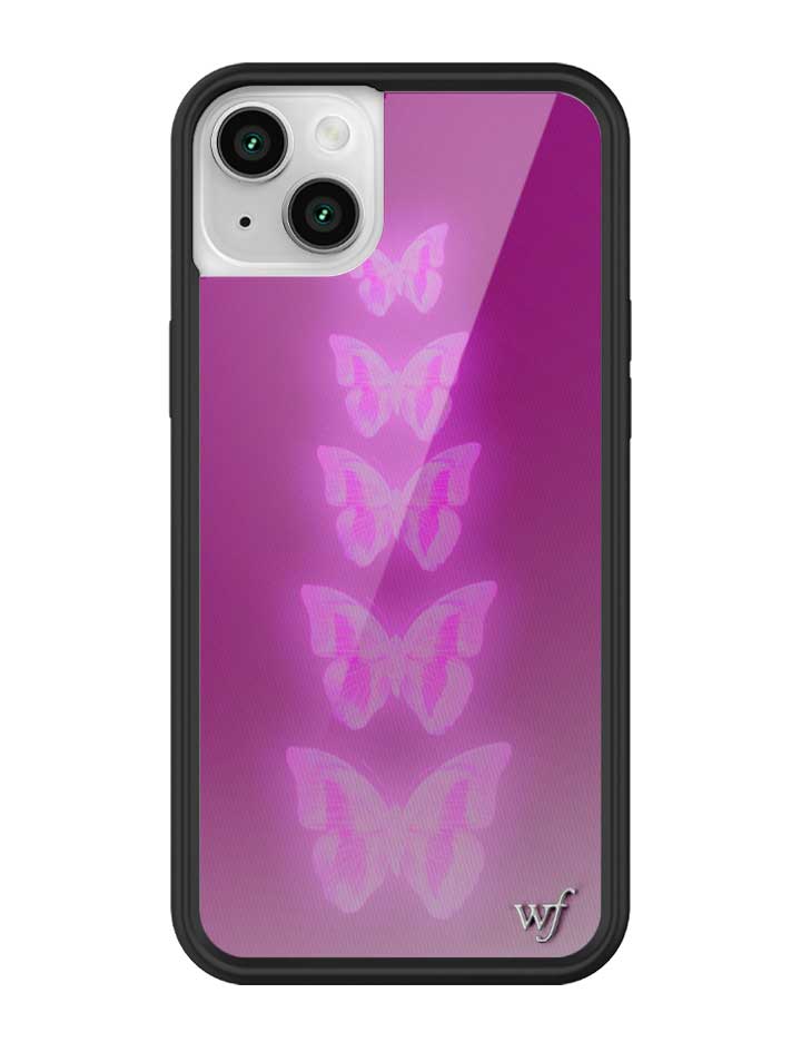 Wildflower Neon Butterfly iPhone Case
