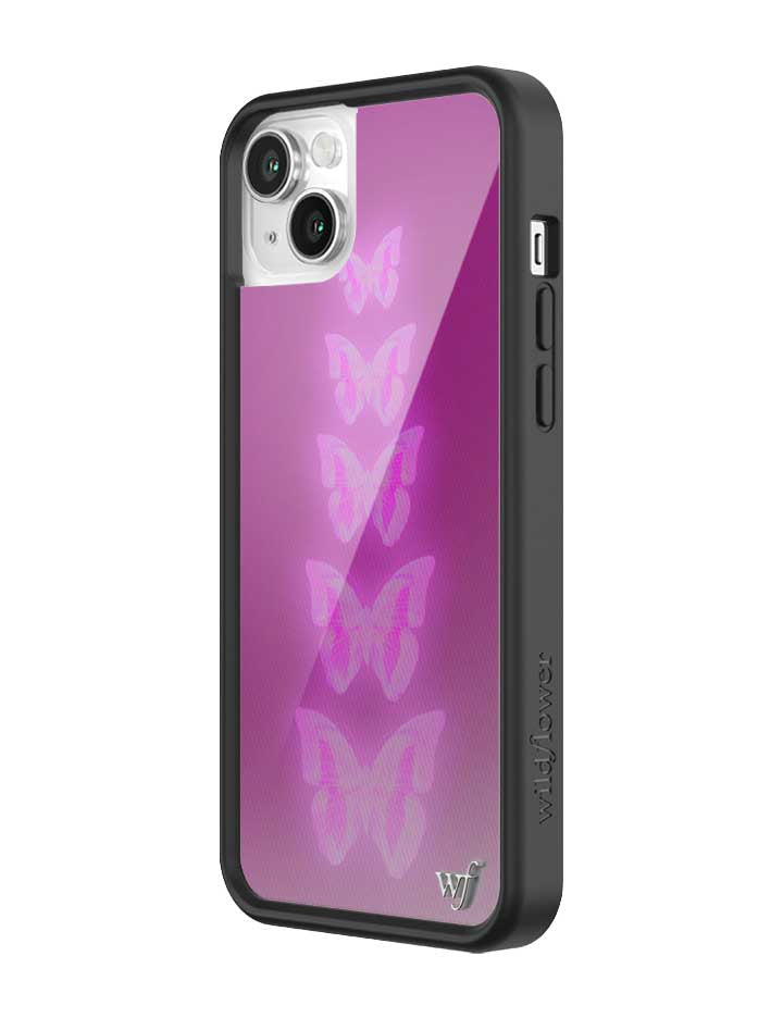 Wildflower Neon Butterfly iPhone Case