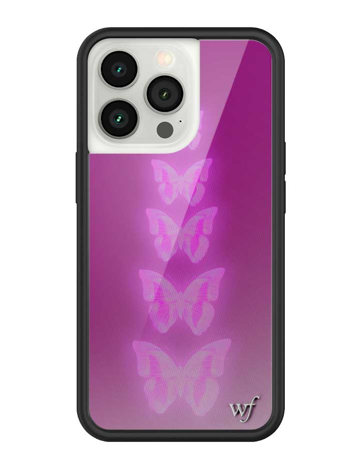 Wildflower Neon Butterfly iPhone Case