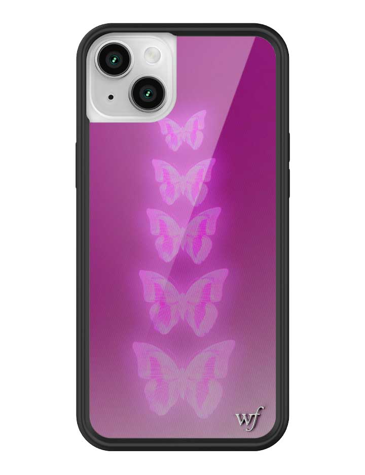 Wildflower Neon Butterfly iPhone Case