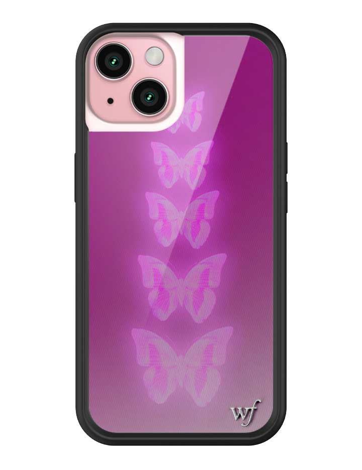 Wildflower Neon Butterfly iPhone Case