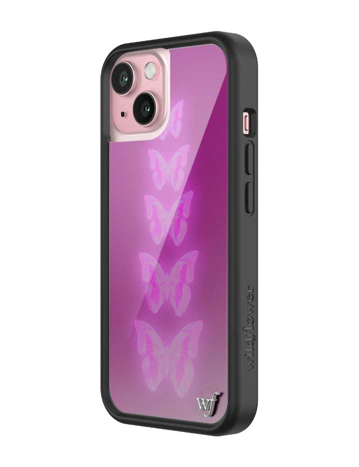 Wildflower Neon Butterfly iPhone Case