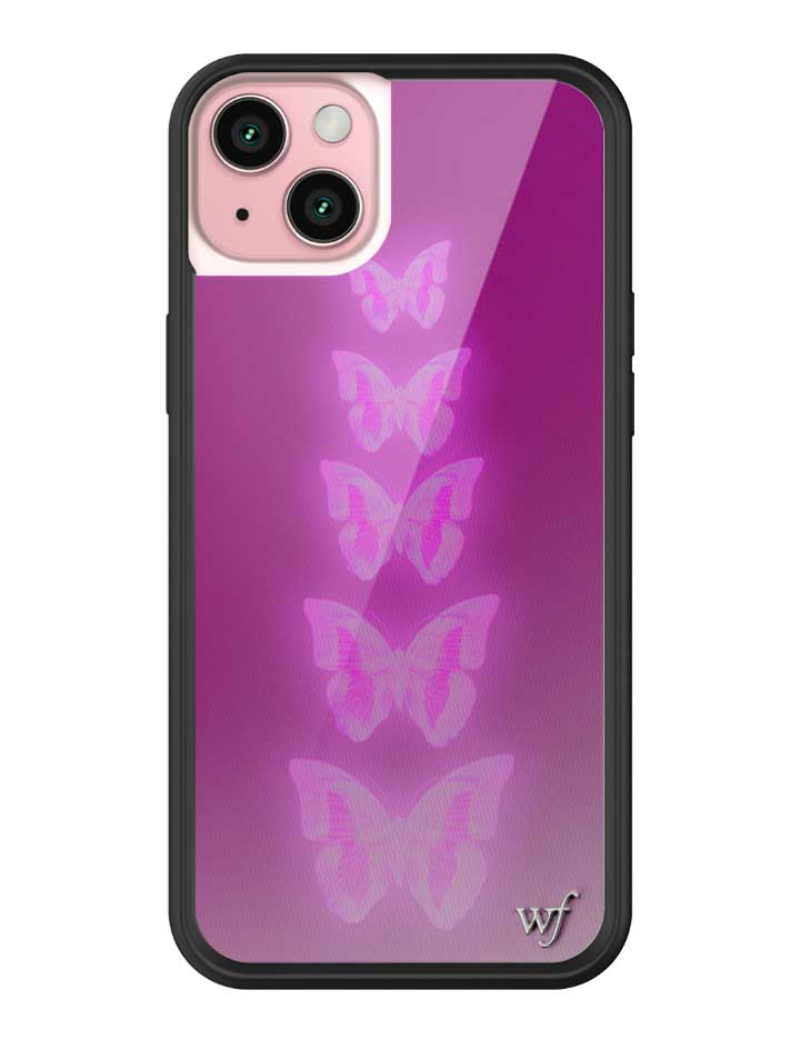 Wildflower Neon Butterfly iPhone Case