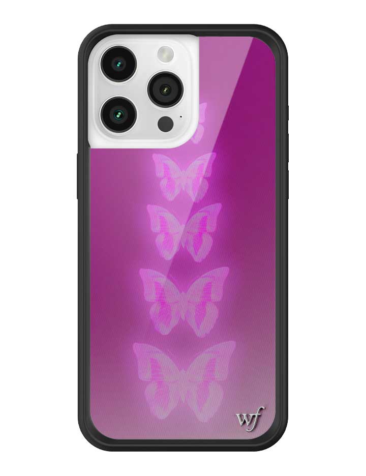 Wildflower Neon Butterfly iPhone Case