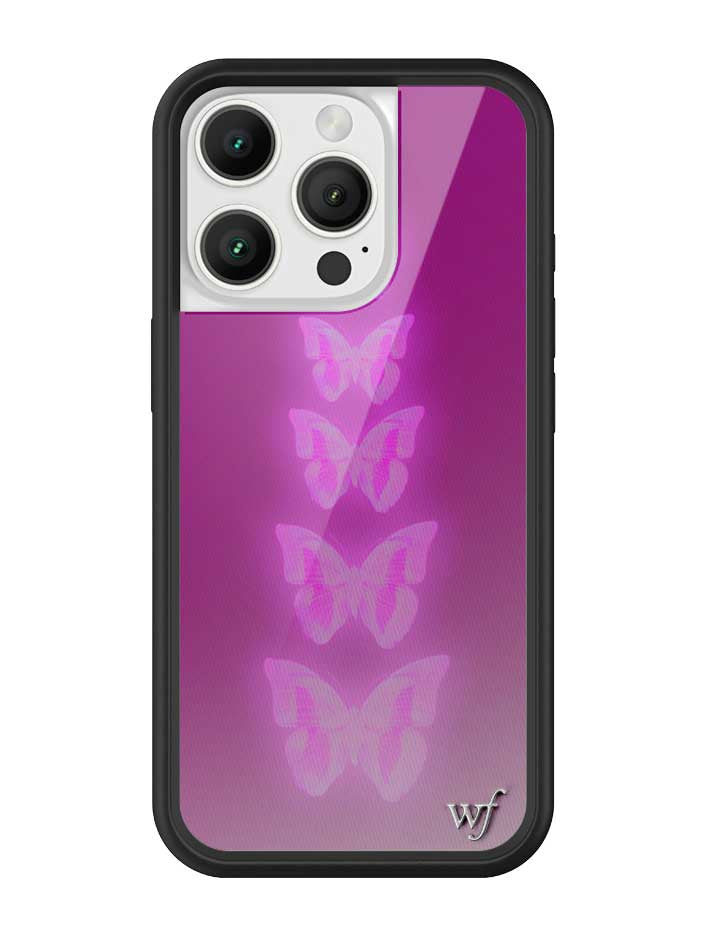 Wildflower Neon Butterfly iPhone Case