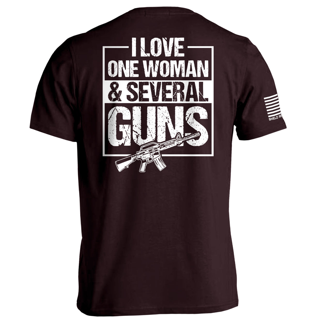 I Love One Woman & Several Guns Men's T-Shirt