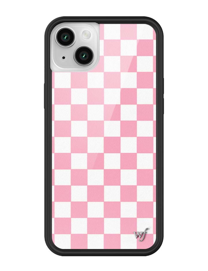 Wildflower Checkers | Pink iPhone Case
