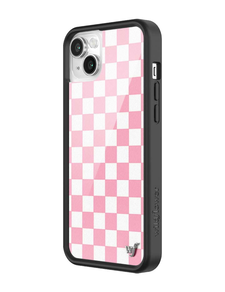 Wildflower Checkers | Pink iPhone Case
