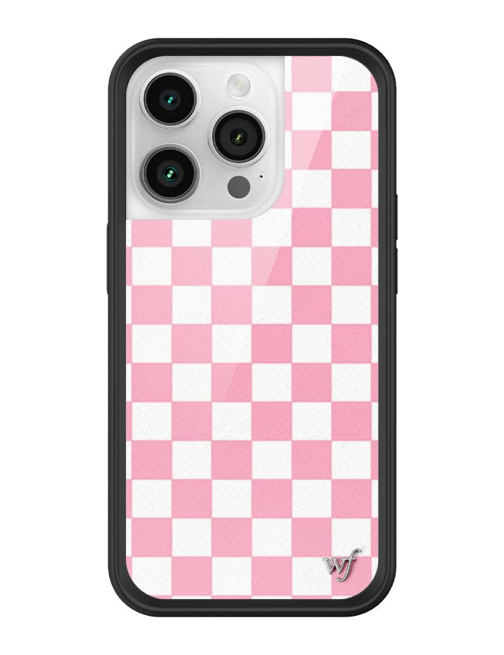 Wildflower Checkers | Pink iPhone Case