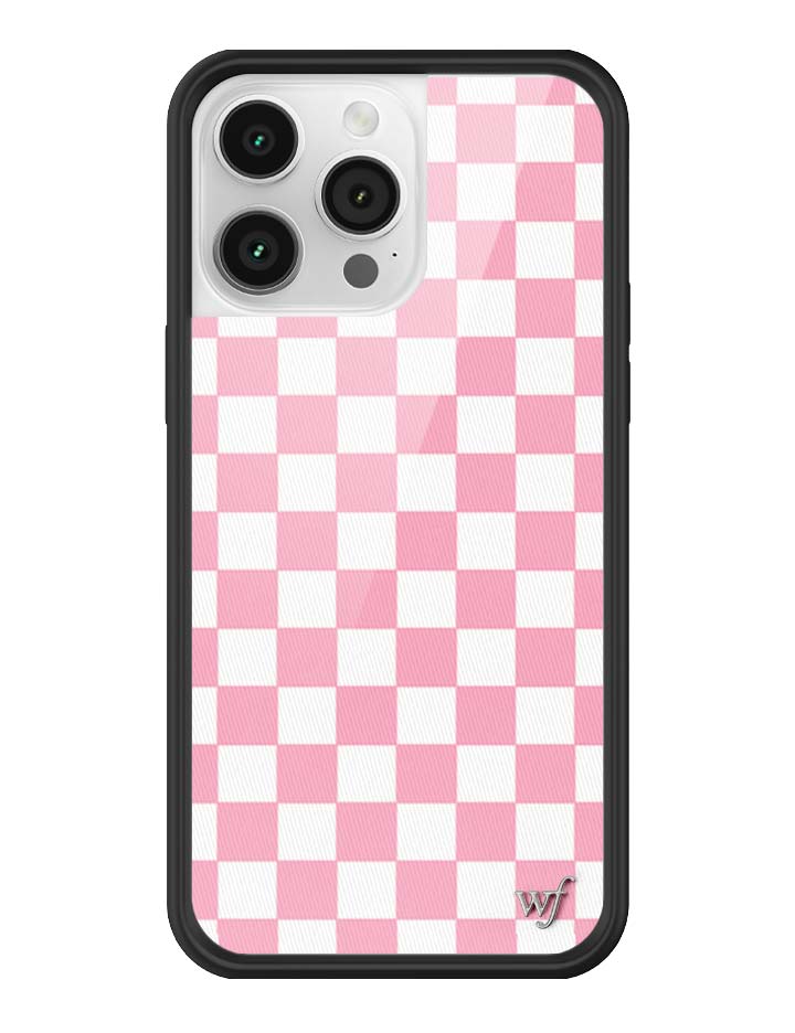 Wildflower Checkers | Pink iPhone Case