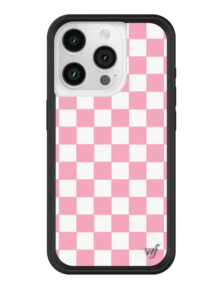Wildflower Checkers | Pink iPhone Case