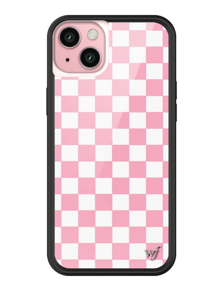 Wildflower Checkers | Pink iPhone Case