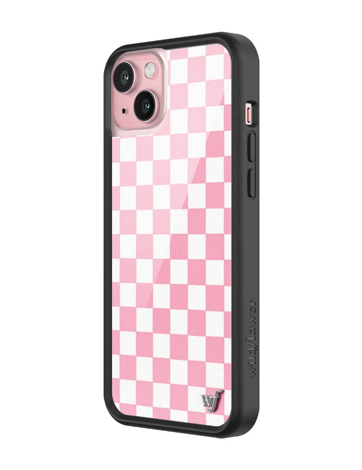 Wildflower Checkers | Pink iPhone Case