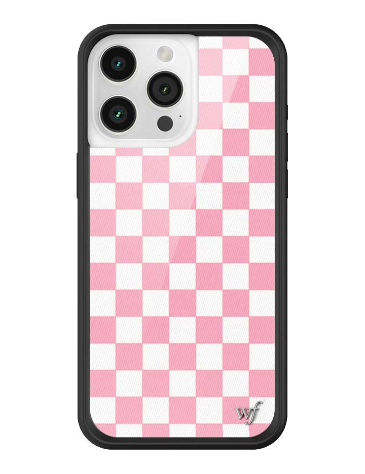 Wildflower Checkers | Pink iPhone Case
