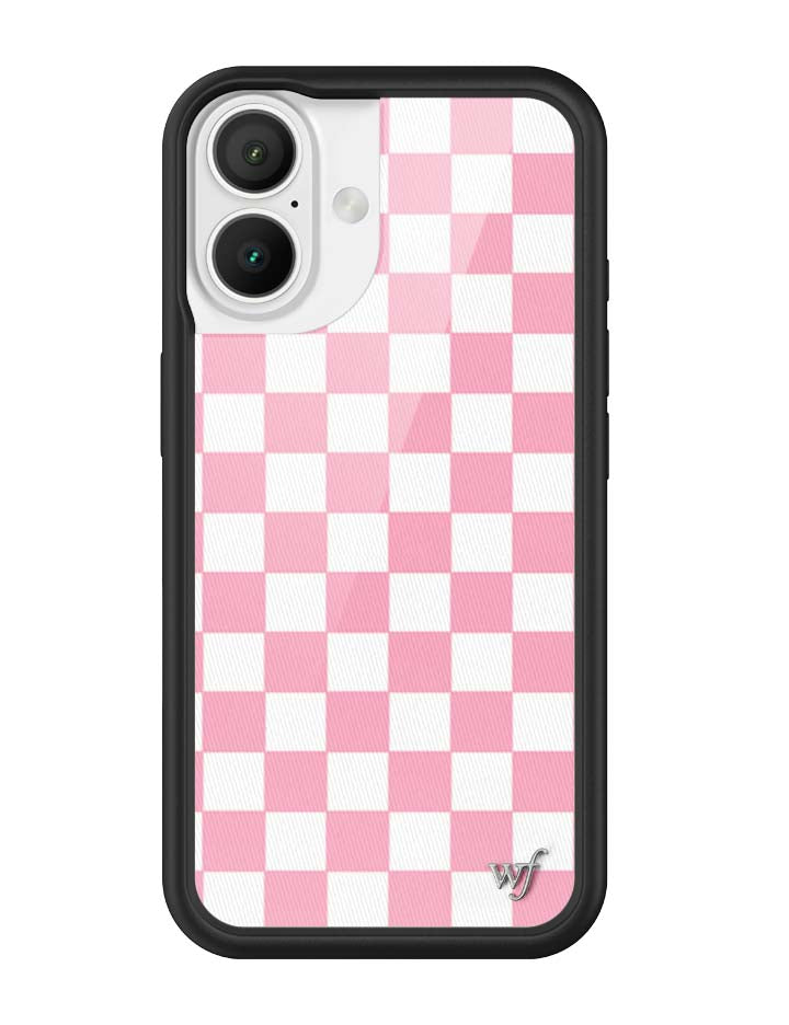 Wildflower Checkers | Pink iPhone Case
