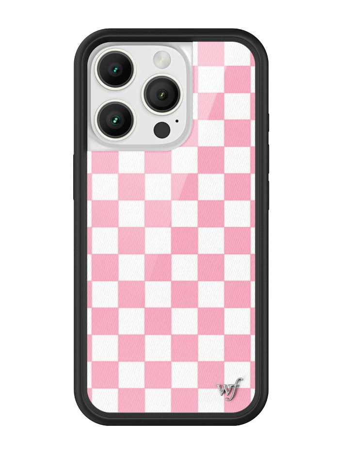 Wildflower Checkers | Pink iPhone Case