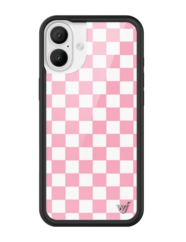 Wildflower Checkers | Pink iPhone Case