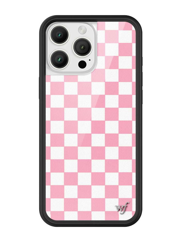 Wildflower Checkers | Pink iPhone Case
