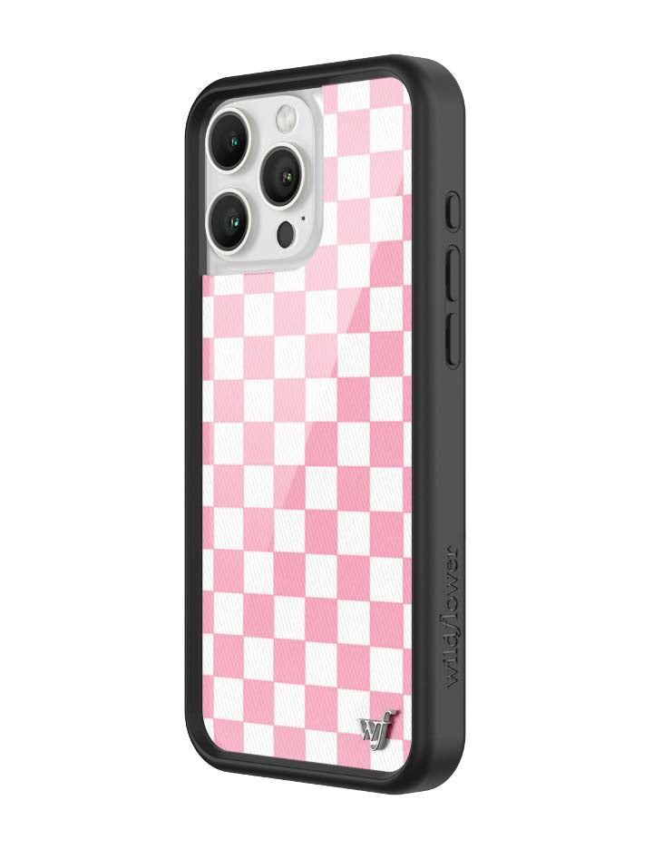 Wildflower Checkers | Pink iPhone Case