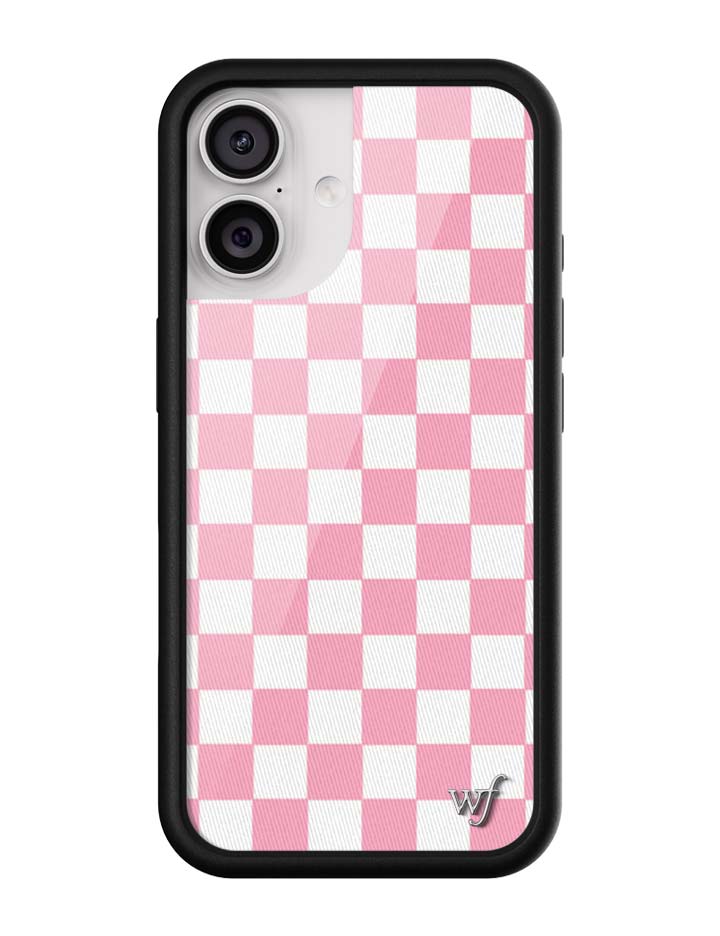 Wildflower Checkers | Pink iPhone Case