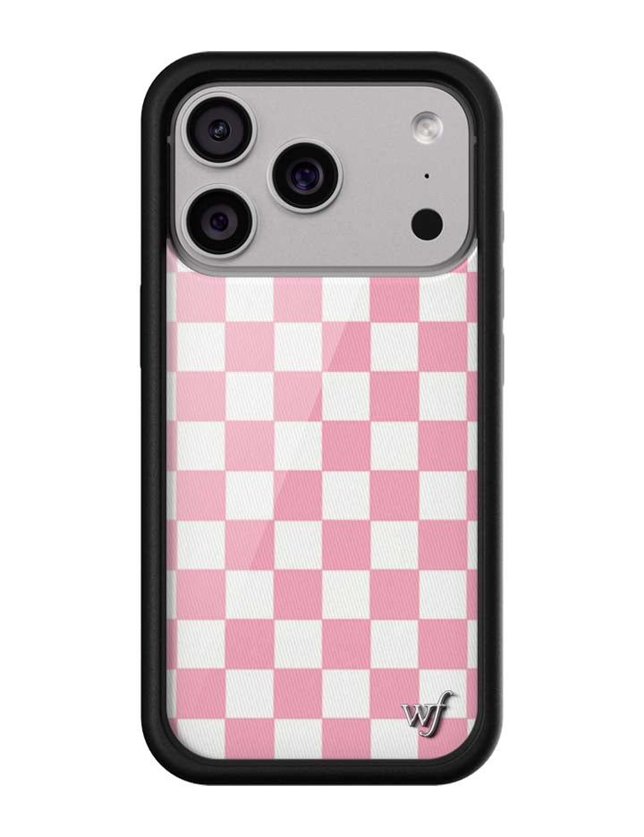 Wildflower Checkers | Pink iPhone Case