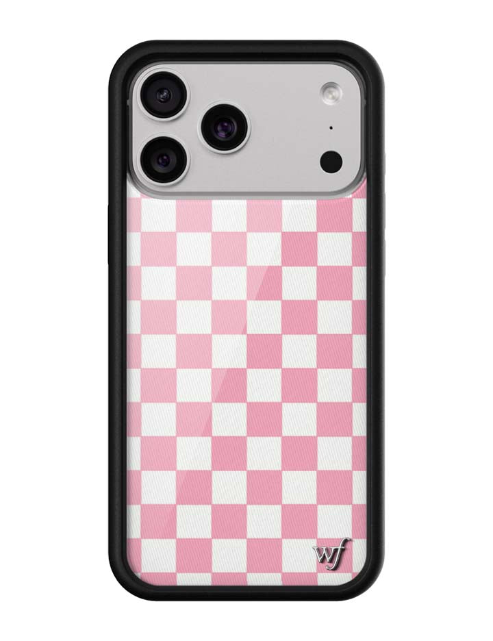 Wildflower Checkers | Pink iPhone Case