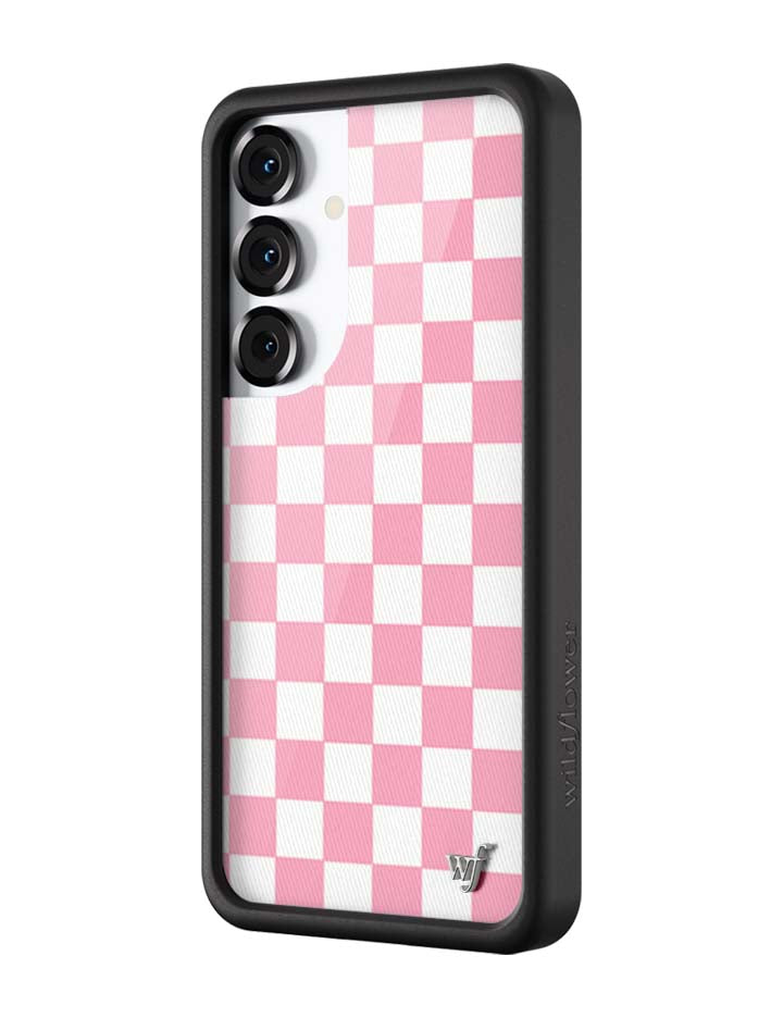 Wildflower Checkers | Pink Samsung Galaxy Case