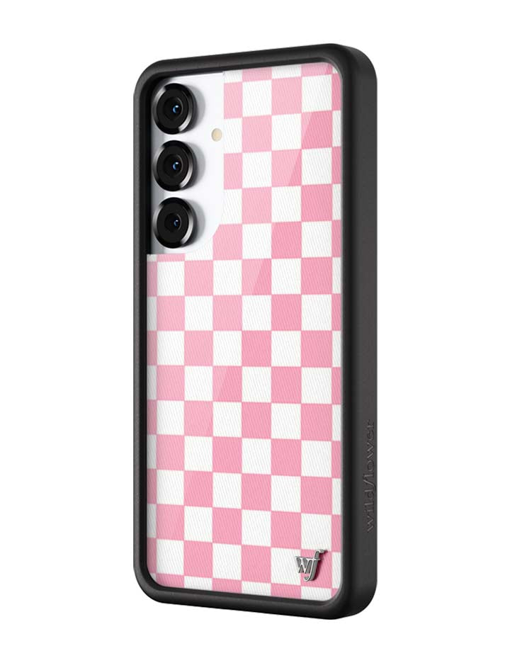 Wildflower Checkers | Pink Samsung Galaxy Case