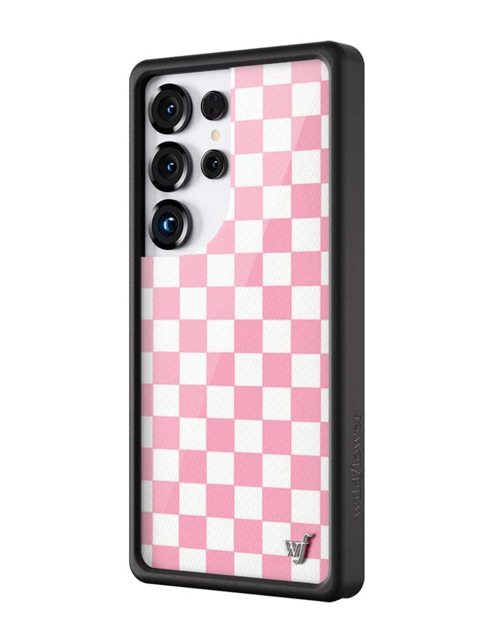Wildflower Checkers | Pink Samsung Galaxy Case