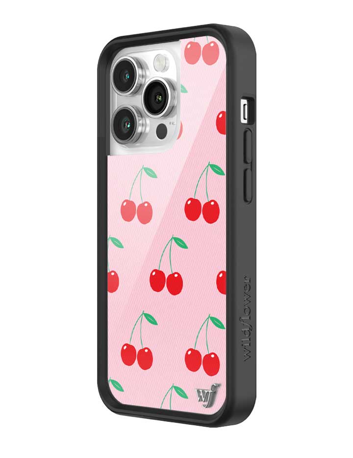 Wildflower Pink Cherries iPhone Case